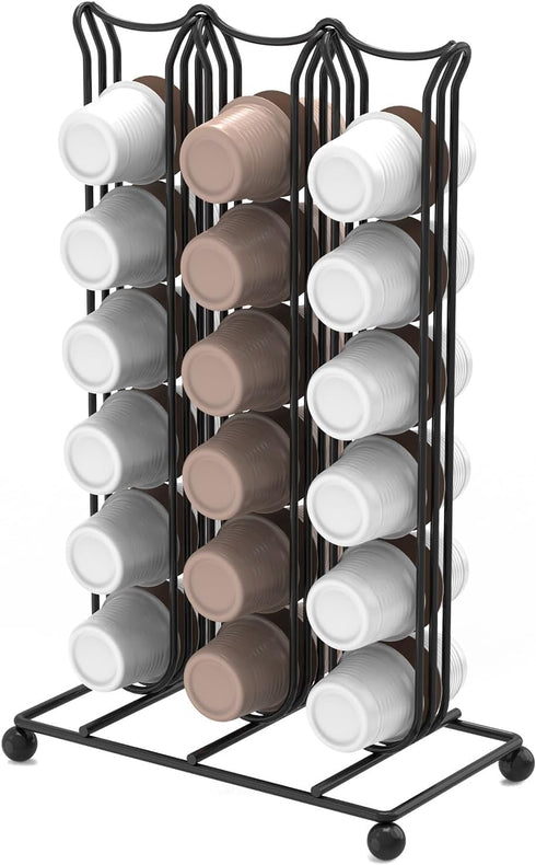 Espresso Coffee Capsule Holder, Coffee Pod Holder Holds 42 Capsules, Coffee Capsule Storage Organizer, Coffee Display Stand for Home Office Counte...