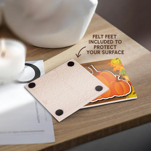 3dRose CST_149967_3 Group of Pumpkins Ceramic Tile Coasters (Set of 4)...