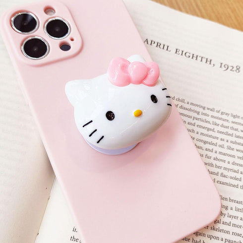 2 pcs Kawaii Kitty Expanding Phone Mount Grip Holder , Cute cat Collapsible Phone Stand , Finger Holder Grip, Anniversary, Christmas, Birthday Gif...