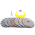 Dry Diamond Polishing Pads 4 Inch with Hook and Loop Backer Pad 5/8"-11 for Granite Concrete Marble Floor Drill Grinder Polisher...
