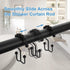 Shower Curtain Hooks Rings, TENOVEL Double Sided Shower Hooks Rust Proof for Bathroom Shower Rods Curtain, Durable Stainless Steel Bathroom Shower...