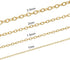 16.4 Feet Necklace Chains for Jewelry Making, Gold Plated Solid Brass Bulk for DIY Necklace Pendant Extender Link Supplies...