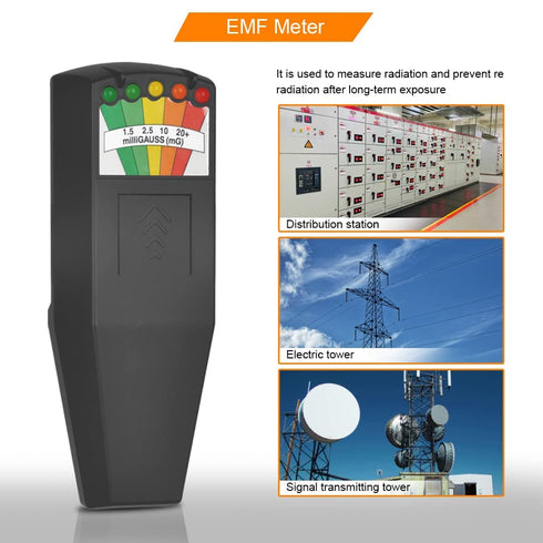 EMF Meter, 5 LED Magnetic Field Detector, Ghost Hunting Equipment Tester for Home, Office & Outdoor Inspections...