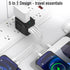 Universal International Power Travel Plug Adapter, 5 in 1 European Travel Plug Adapter W/ 3.5A 2xUSB-A and 2xUSB C Wall Charger and Worldwide AC O...