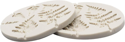 2 Piece Leaf Fondant Silicone Mold, Fern Mold 3D Mini Maple Shaped Leaves DIY Cake Mold Cupcake Decoration, Gum Paste Fondant Mold Cake Border Cup...