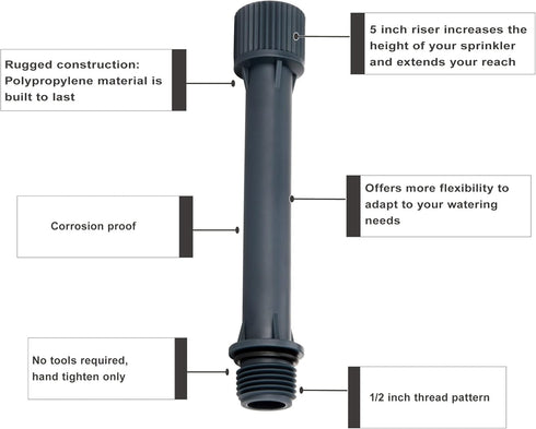 Eden 99999 Sprinkler Extensions 5 inches, 10 pc Set...