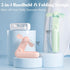 Handheld Mini Fan with USB Rechargeable 1000mAh Battery, Portable Hand Held Lash Fan for Makeup, Pocket Fan with 13 Woking Hours, Small Foldable F...