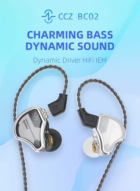 In Ear Monitor Wired Headphone, CCZ BC02 Dynamic Driver Bass Wired Headphone, Professional Hifi Earphone,Stereo Sound IEM Earbuds Earphone,CCZ In ...