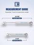 OTUAYAUTO 10 Inch Gas Strut - 100N/22.5Lb Universal Lift Support - for Lid Support Chest, Tool Box, Hydraulic Spring, Toy Box Hinges, Sentry Safe,...