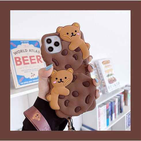 SGVAHY Phone Case for iPhone 13 Case Cute iPhone Case with Strap Lanyard Keychain Kawaii Phone Cases Funny Soft Silicone Shockproof Protective iPh...