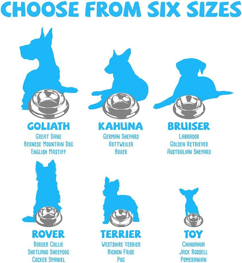 Weebo Stainless Steel Water & Food Bowl for Dogs and Cats | No-Tip No-Slip |Dishwasher Safe |16 Ounce Classic Stainless Steel...