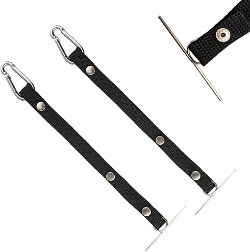 4pcs Tape Thong for Tool Belts, Electrical Tape Holder, Black Electrical Tape Hooks Polyester Electrical Tape Chain Strap, Small...