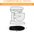 Sliding Mat Compatible with Kitchenaid Mixer 5-8 QT Stand Mixer, Convenient Appliance for Kitchen Appliances, Acrylic Mixer Slider Mat for Kitchen...