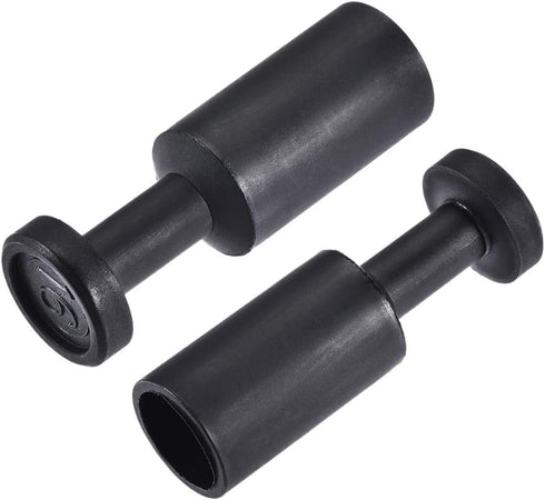 uxcell Push to Connect Fittings, Cap Style Pneumatic Blanking Plugs, Fit for 16mm Inner Dia. Air Hose Tube Pipe, Plastic, Black, Pack of 10...