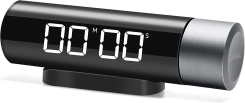 Aesthetic Timer, Rotating Knob Timer, Aesthetic Magnetic Kitchen Timer with LED Display, Count Up & Down, Pause and Resume, Ideal for Tasks, Work,...