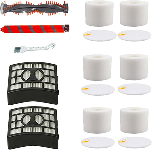 Soft Bristle Brushroll Roller Hepa Foam Filter Replacement Parts for Shark NV800 NV800W NV801 NV801Q NV803 UV810 Vacuum...