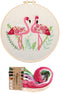 YANCAIYUNL Embroidery Kit for Beginners Flamingo Cross Stitch Embroidery Starter Kit DIY Handmade Needlework for Adults Beginner Tool Kit...