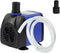 AQUANEAT Fountain Pump, 160 GPH Submersible Water Pump with 3.3 ft Tubing, for Aquarium Fish Tank, Water Table, Waterfall, Hydroponics...