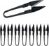 8Pcs 4 Inch Bonsai Pruning Scissors, Bud And Leaves Trimmer Yarn Thread Cutter Snips Trimming Supplies, Gardening Clippers Flower, thread snips, U...