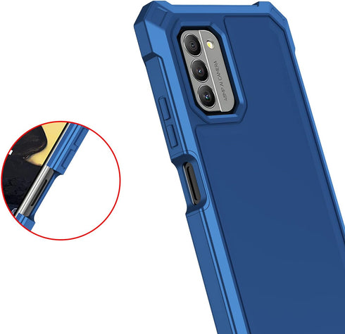 for Nokia C300 Case/Nokia G100 Case with Screen Protector,Nokia C300 Phone Case N155DL Front Back Full Body Protection,Nokia G100 N150DL Phone Cas...