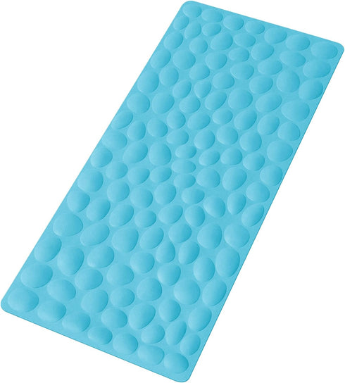 Non-Slip Bathtub Mat OTHWAY Soft Rubber Bathroom Bathmat with Strong Suction Cups (Blue)...