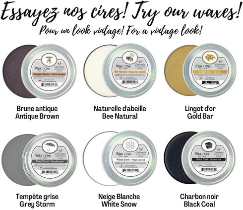 Colorantic | Clear Beeswax Furniture Polish | Chalk Based Paint Wax | Wood Waxes Cutting Board (4 oz, Clear Natural)...