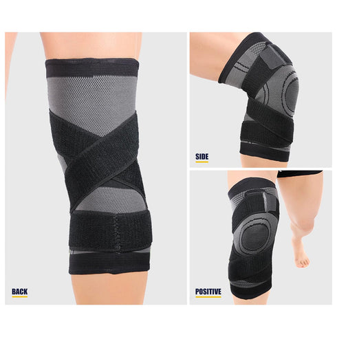 Knee Compression Sleeve with Strap, 1 Pack High Stretch Knee Sleeve Knee Support for Women Men, Knee Braces for Knee Pain Relief Arthritis Meniscu...