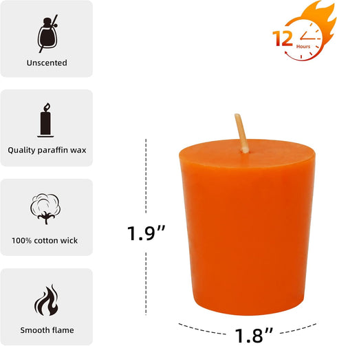 Orange Votive Candles...