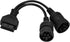 OBD 6pin 9pin J1708 J1939 Cable for Truck 6+9pin to OBD2 16pin Adapter Fit for Cummins Heavy Duty Truck Scanner Cable OBD to 9pin J1939 and 6pin J...