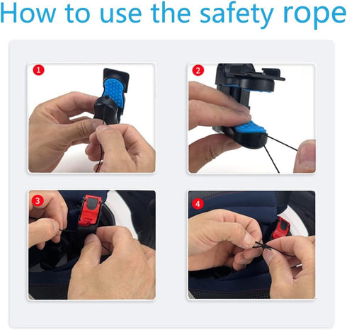 Motorcycle Helmet Chin Clip Mount Compatible with GoPro Hero 12,11, 10, 9, 8, 7, (2018), 6 5 4, Hero Black, Session,Insta360, Xiaomi Yi, SJCAM...