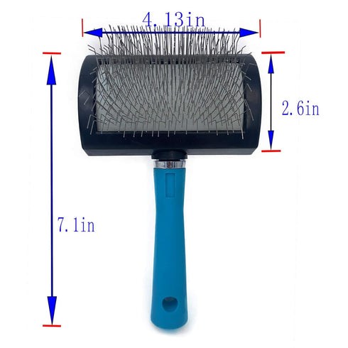 Dog Slicker Brush for Goldendoodle, Labradoodle & All Doodle Mix, Long Pin Dog Brush for Long Haired Dogs, Tailored for Poodles & Doodles, Golden ...