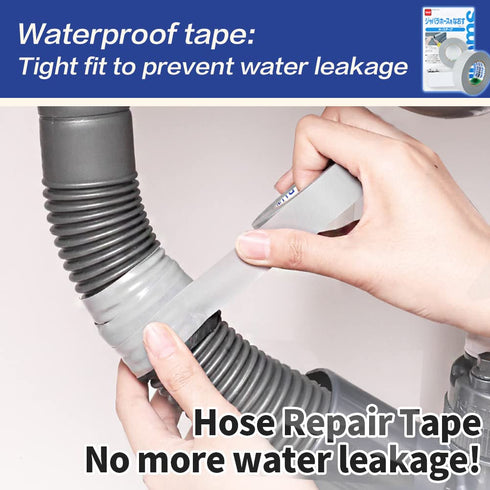 Waterproof Duct Tape for Hose Repair 0.75 inch x 11 yard Grey Tape with 1.2 inch x 20 inch Waterproof Butyl Sealant Tape Hose Repair Tape Heavy Du...
