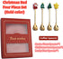 Christmas Coffee Spoons Coffee Stirrers Cake spoon Premium Stainless Steel Ice Tea Spoons, Ice Cream Spoon, Cocktail Stirring Spoons Set of 4?Gold...