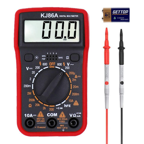 Digital Multimeter with Ohm Volt Amp and Resistance Diode Voltage Tester Meter...