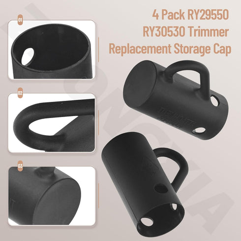 8-Pack 518019002 Trimmer Replacement Storage Cap Compatible with R-yobi Homelite Toro String Trimmer RY29550 RY30530 RY30550...