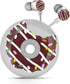 QearFun Donut Earbuds for Kids, Cute Earbud & in-Ear Headphones Wired Gift for School Girls and Boys with Microphone and Lovely Earphones Storage ...