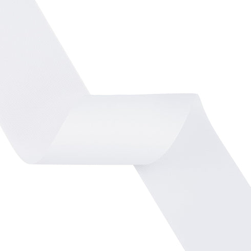 VATIN Solid 3" X 10 Yards White Grosgrain Ribbon Perfect for Crafts, Wedding Decor, DIY Hair Accessories, Sewing, Gift Package Wrapping and More...