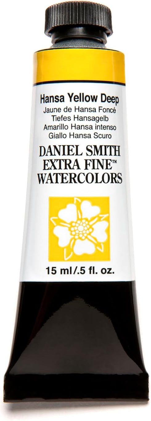 Daniel Smith, Hansa Yellow Deep Extra Fine Watercolor 15ml Paint Tube, 5 Fl Oz (284600040)...