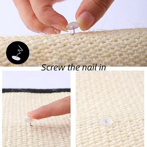 Cat Scratch Mat Natural Sisal Furniture Couch Protector Cat Scratch Pad Anti Scratching Mat Couch Guard for Cats Protecting Furniture Couch Chair ...