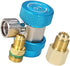 Adjustable R134a Quick Coupler High Low Conversion Adapter Fittings, Refrigerant Tank Adapter Kit for AC Air conditioning Refrigerant R134a HVAC A...