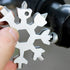 18-in-1 Snowflake Multi-Tool Screwdriver, Stainless Steel 18-1 Multitool Snow Tool (Black)...