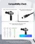 26V Charger Power Cord Fit for Flyby F1Pro Deep Tissue Massage Gun,Toloco EM26 T11 Pro TO-M63 FCA135-252010 Massage Gun AC Adapter Supply...