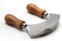 4.9 Inch Mezzaluna Knife - Sharp Double Blade Chopping Knife Pizza Cutter Rocker Knife Mezzaluna Salad Chopper Mincing Knife Stainless Steel Fruit...