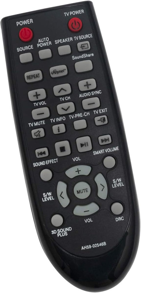 AH59-02546B Replacement Remote Control Applicable for Samsung Soundbar HW-F550 HW-F551 HW-FM55C HW-F550/ZA HW-F551/ZA HW-FM55C/ZA HW-F550/ZC HW-F5...