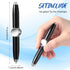 Meanplan 5 Pcs Pen with LED Light Rotating Ballpoint Pen Anti Stress Anxiety Gift Pen for Business Adults Helping ADHD Stress Reducer Thinking, 4 ...