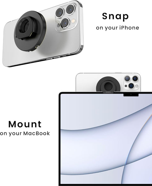 Continuity Camera Mount for Desktop Monitor & iMac Compatible iPhone Webcam Mount with Mag-Safe for Mac and Displays, Mac OS Ventura, Work for Fac...