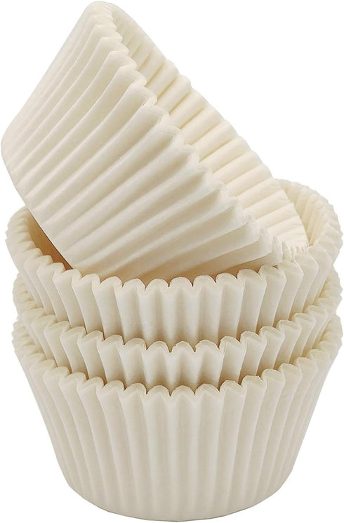 Premium White Standard Greaseproof Cupcake Liners Muffin Baking Cups for Wedding, 100-Count...