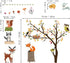 decalmile Woodland Wall Decals Animals Tree Owl Fox Deer Wall Stickers Kids Bedroom Baby Nursery Wall Decor...