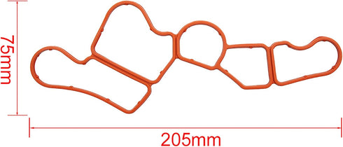 X AUTOHAUX Engine Oil Filter Housing Gasket Set for Mercedes-Benz 2721840080 2721840280...