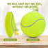 Pomeat 2 PCS Gaint Tennis Ball for Dogs, 9.5" Inflatable Large Tennis Balls Pet Chew Toy, Inflatable Rubber Non-Toxic Pet Toy Balls with Pump & Ne...